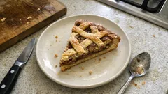 Hazelnut Frangipane Crostata With a Classic Lattice Top