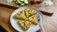 Zucchini Frittata That Slices Cleanly—A Simple Skillet Lunch or Brunch