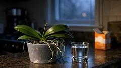 How to get a Phalaenopsis orchid to bloom again with light, temp, and a gentle baking soda rinse