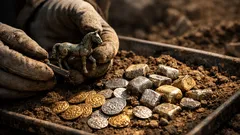 Secret Celtic site yields hundreds of gold and silver coins in Czechia, archaeologists say