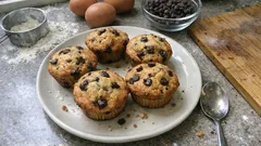 Easy Chocolate Chip Muffins That Bake Up Soft, Fluffy, and Full of Chips