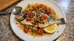 Orata All’Acqua Pazza—Sea Bream Simmered With Cherry Tomatoes and White Wine