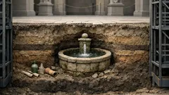 Hidden water source found under Montevideo’s Cabildo Museum during elevator construction