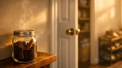 Why people keep coffee grounds and cinnamon in a jar for a naturally fresher home