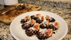Chocolate-Dipped Figs with Coconut—A No-Bake Dessert That Sets in Minutes