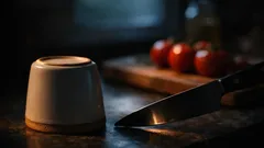 How to sharpen a kitchen knife with a ceramic mug in minutes